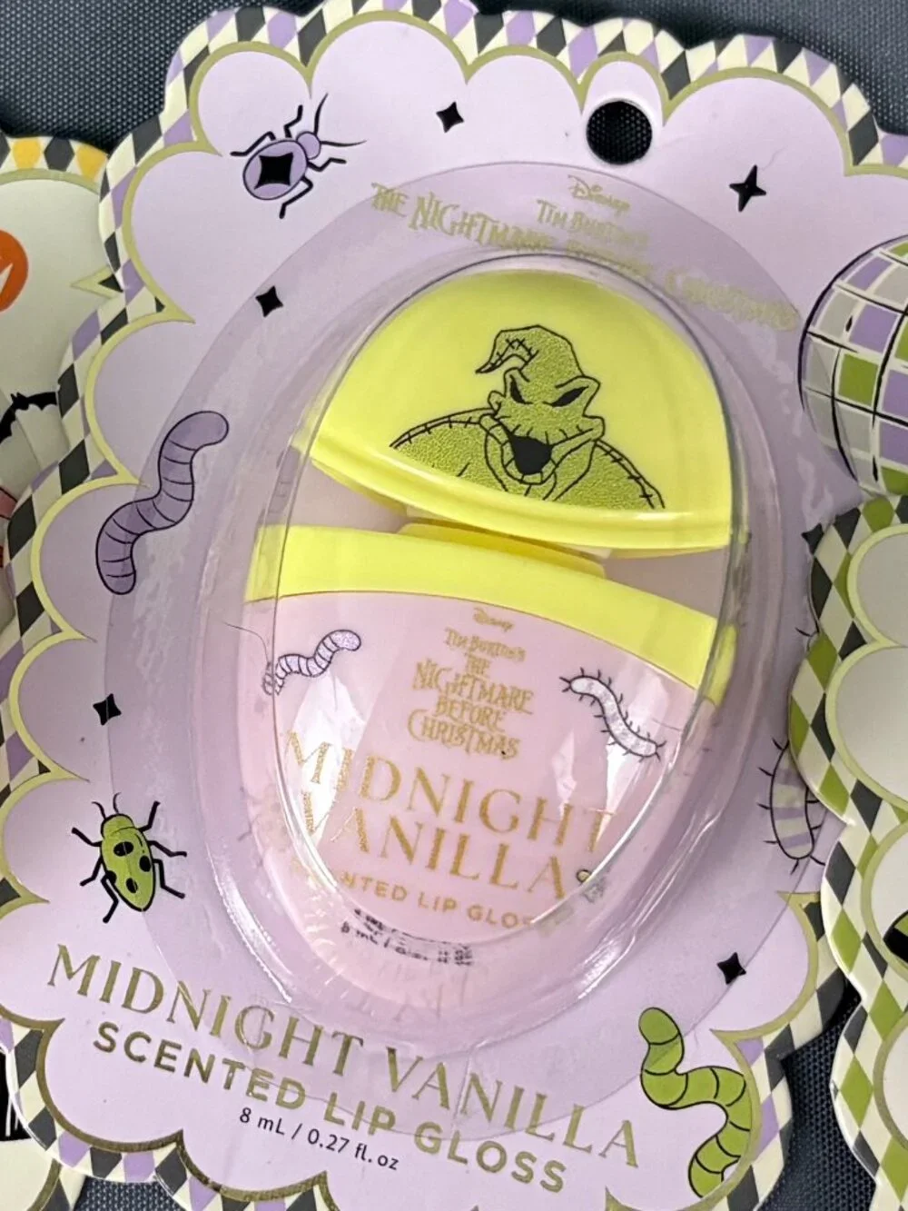Disney Nightmare Before Christmas Scented Lip Gloss Set of 4 NWT